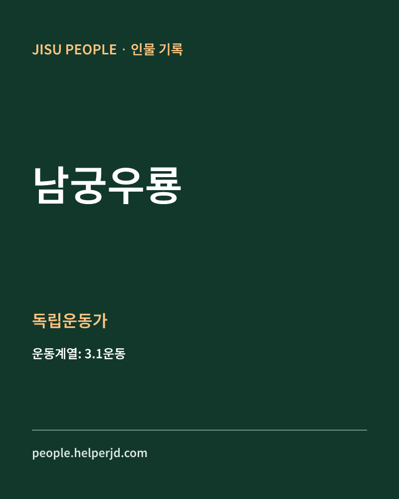 남궁우룡 독립운동가 정보 카드