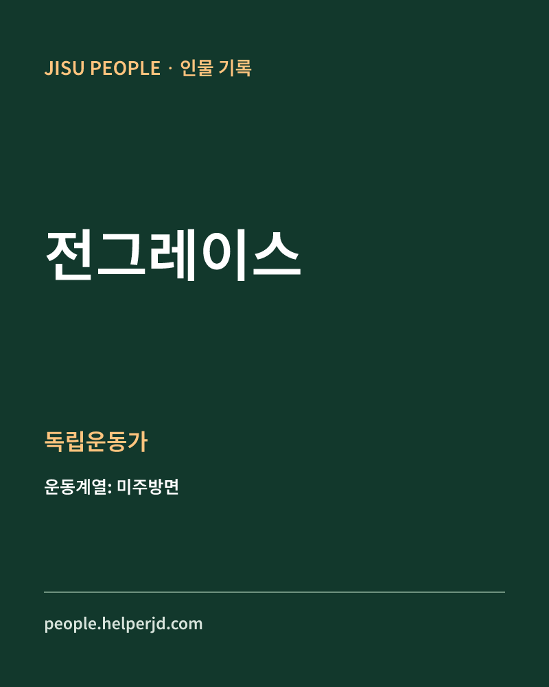 전그레이스 독립운동가 정보 카드